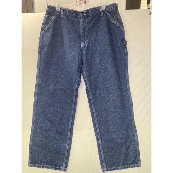 Carhartt men’s Jeans 42 x 32 carpenter denim pants loose fit - Picture 8 of 16
